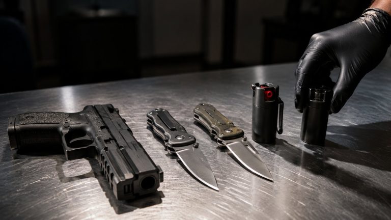 Dos turistas detenidos en Andorra la Vella con una pistola de balines y dos navajas