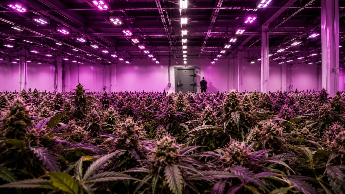 Nave de cultivo de cannabis medicinal bajo llave como la prevista en Andorra