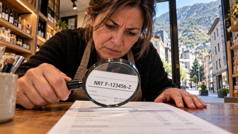 NRT en Andorra: así se lee cada letra y cómo comprobar que un número cuadra